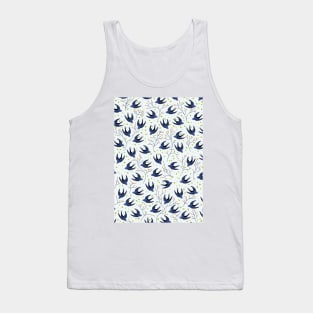 Swallow birds pattern. Tank Top